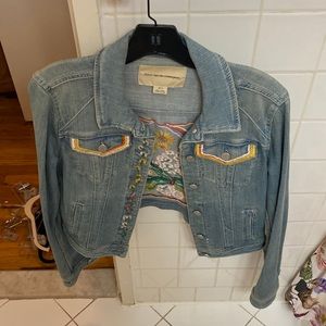 Anthropologie pilcro light wash denim jacket size small